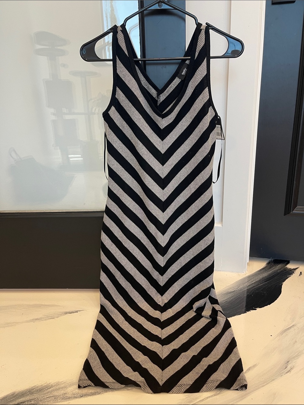 Target Black and Cream Chevron Maxi Dress